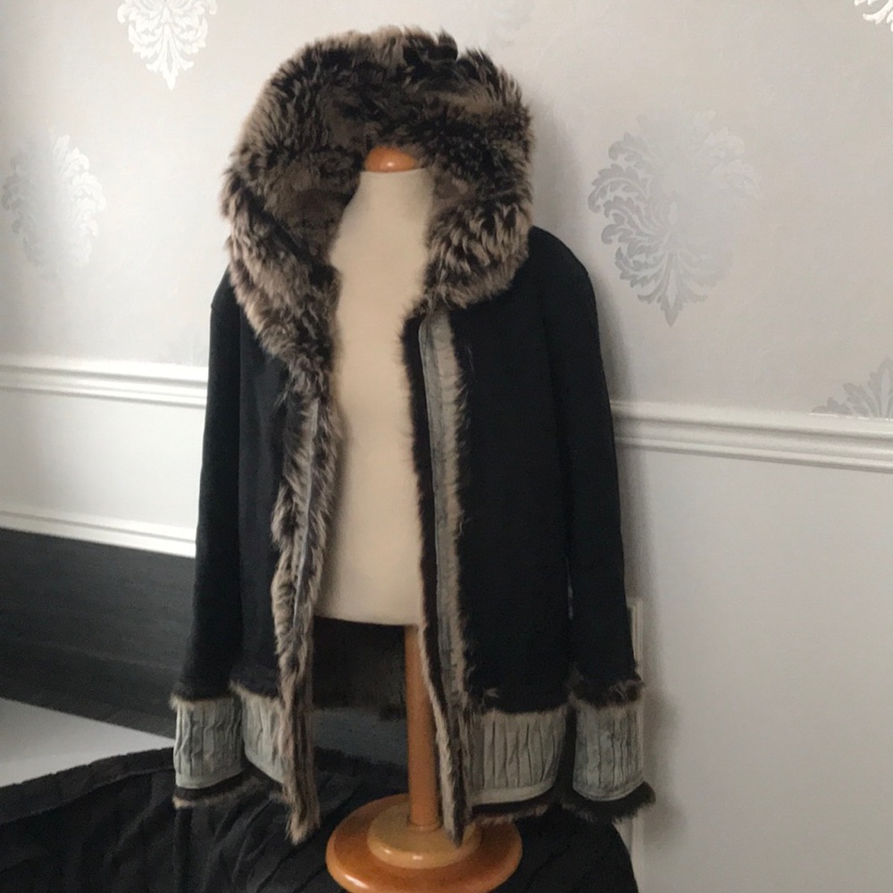 2 Way Faux Fur /Suede Coat